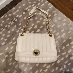Kate Spade Ivory Quilted Evangeline purse EUC